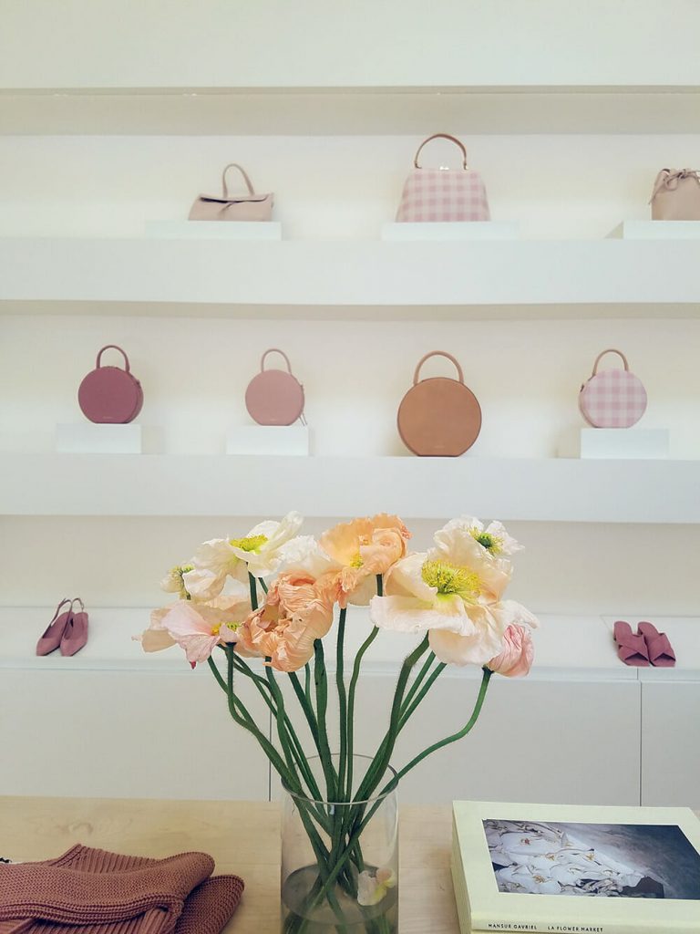 Inside Mansur Gavriel’s Minimalist Bag Wonderland and Café on Melrose Place