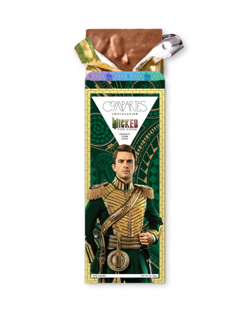 Compartés x Wicked: For Good Fiyero Crunchy Corn Chips Chocolate Bar
