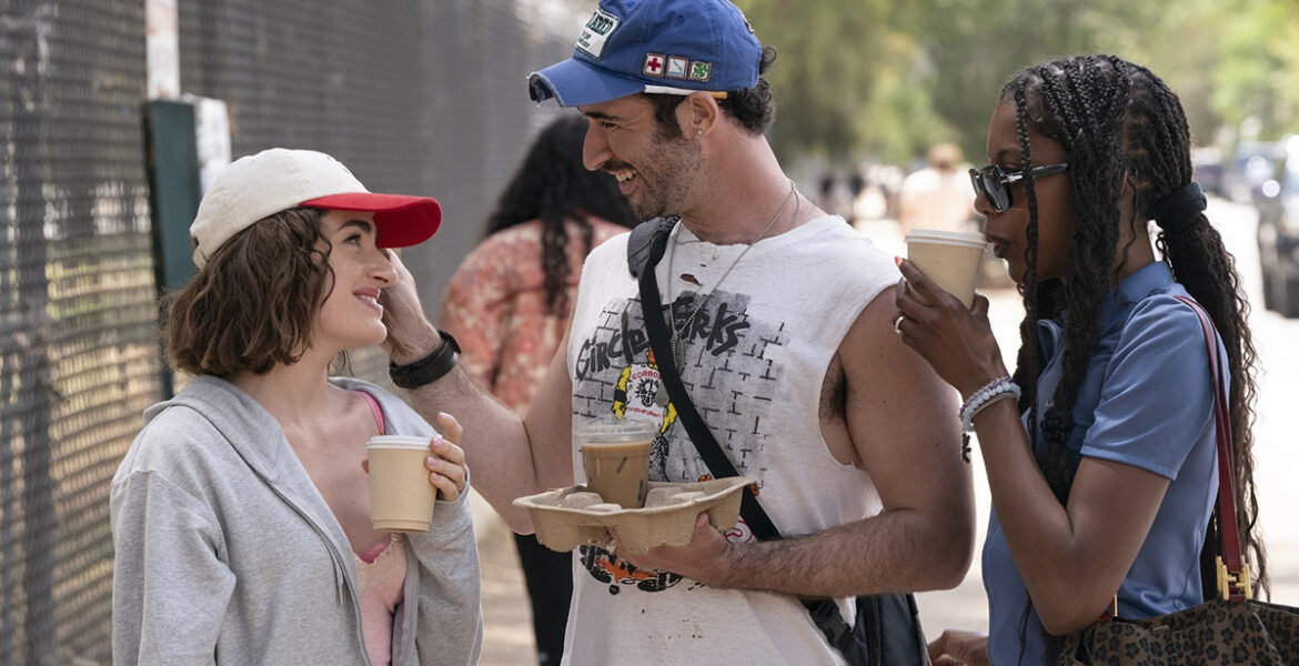 Rachel Sennott, Jordan Firstman, True Whitaker in HBO I Love La series