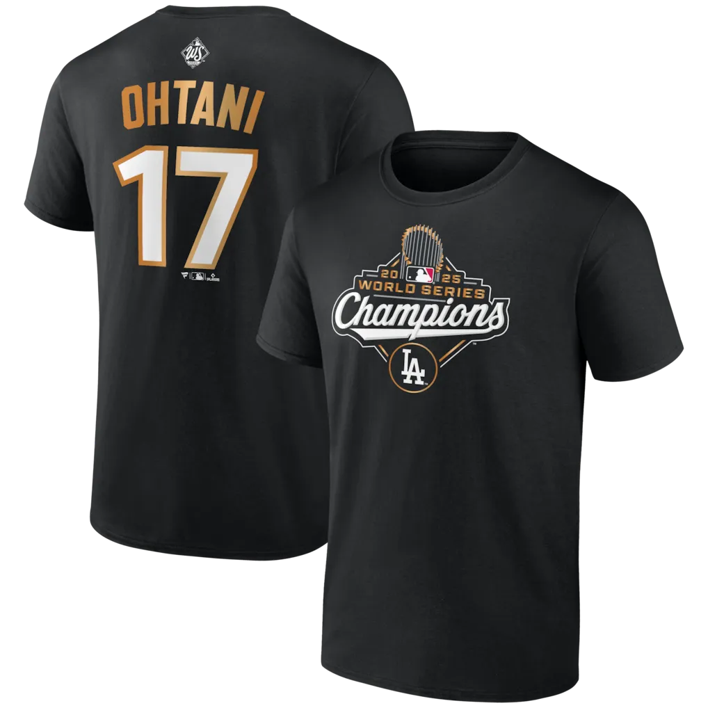 Men's Dodgers Shohei Ohtani 2025 World Series Champions T-Shirt