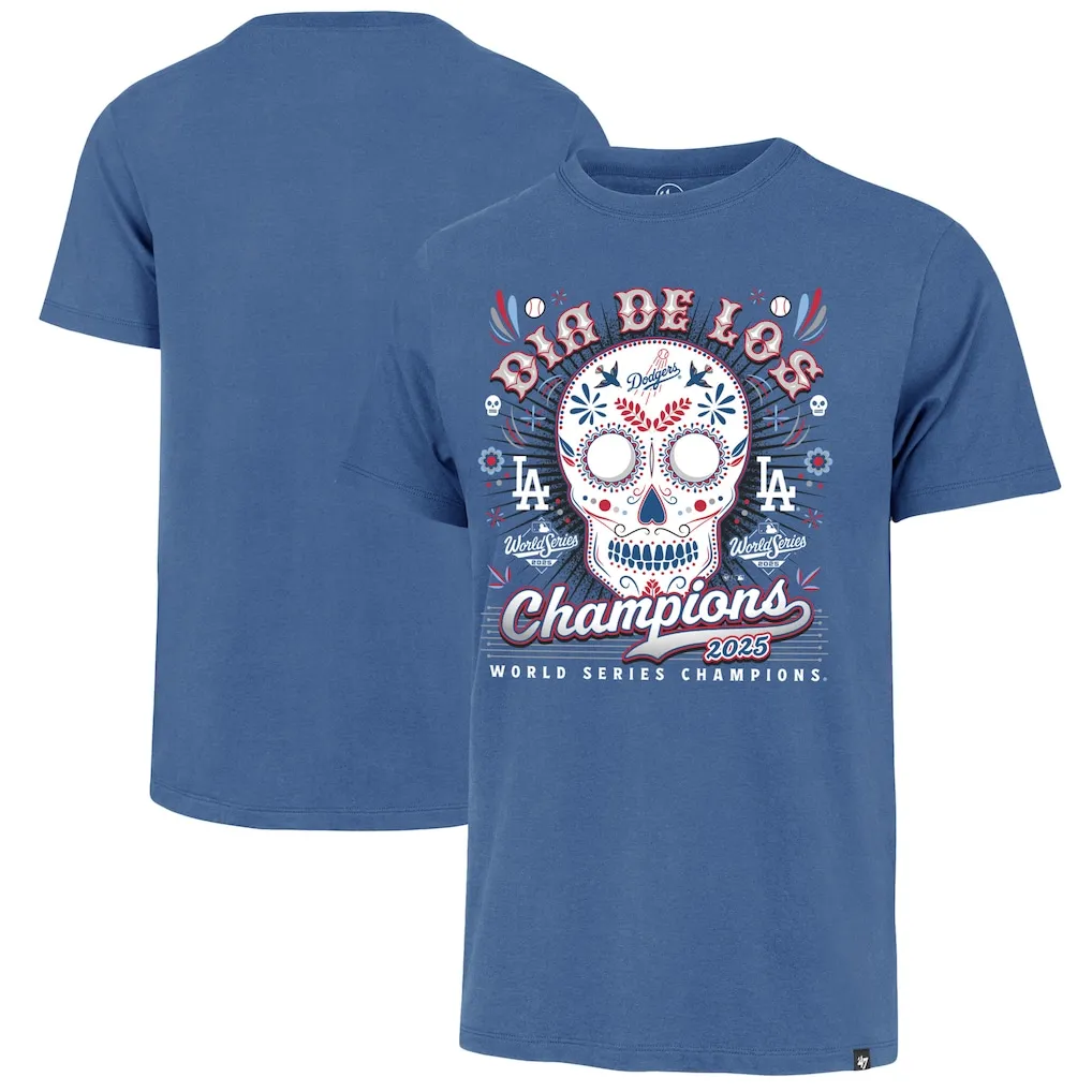  Dodgers '47 2025 World Series Champions Dia De Los Champions Franklin T-Shirt