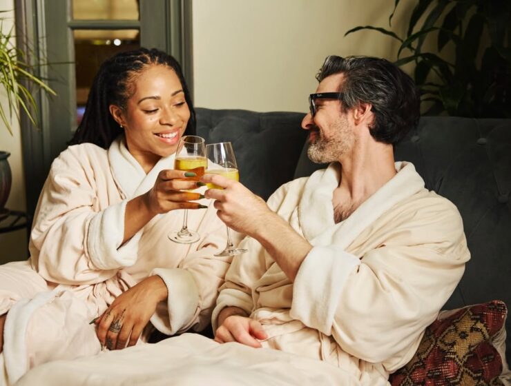 Armani's Bright Red Beauty Box Is Popping Up on Melrose Place