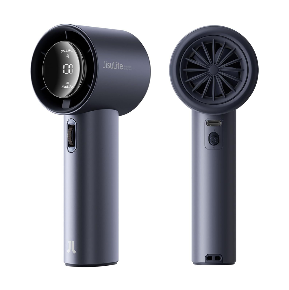 Jisulife Adjustable Turbo Mini Fan and Portable Charger